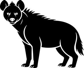 Hyena silhouette vector illustration