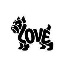 Pet dog icon symbol template for graphic and web design collection logo vector illustration

