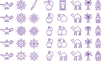 Ultimate Islamic Culture and Festivals Mega Bundle: Hajj, Ramadan, Eid, and Architecture Icons