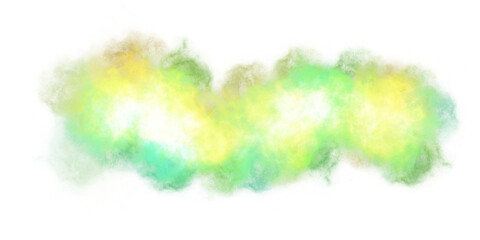 colorful watercolor brush strokes yellow green smoke