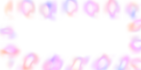 frame of pink flowers on white