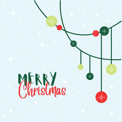 Merry Christmas Holiday Greeting Card