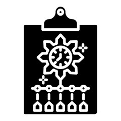 Timeline Assessment Vector Icon