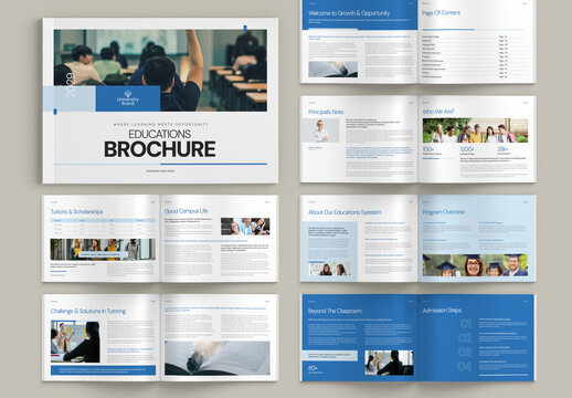 Education Brochure Landscape Template