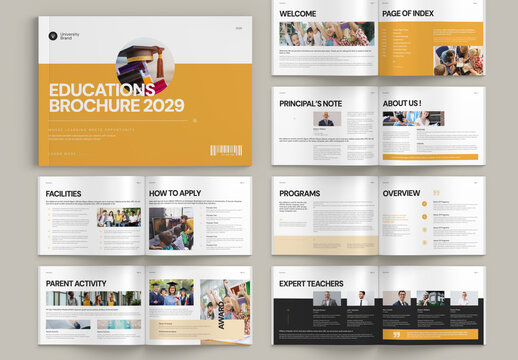 Education Brochure Landscape Template