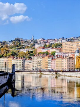 Lyon centre et quais de Sa&ocirc;ne in France
