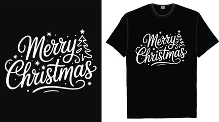 Merry Christmas T-Shirt Design.
