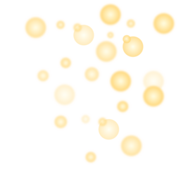 Abstract Yellow and Gold Glowing Bokeh Lights Background