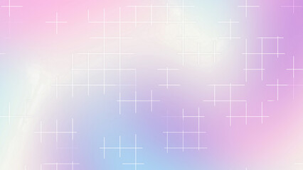 Unicorn Pastel Gradient Grid Background with Soft White Lines