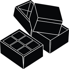 Chocolate Bar Vector Illustration for Sweet Dessert Design