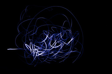 malerei blau schwarz licht