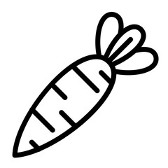 carrot outline icon