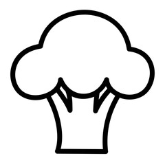 broccoli outline icon