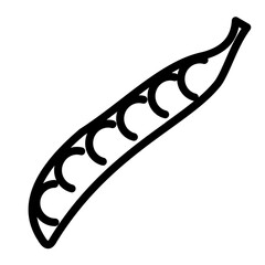 green bean outline icon