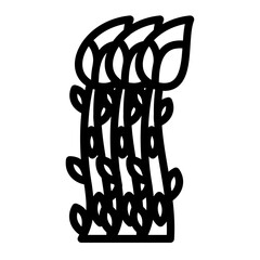 asparagus outline icon