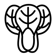 Bok Choy outline icon