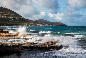 Beautiful seascape view from Bizerte, Tunisia