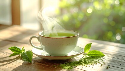 cup of green tea