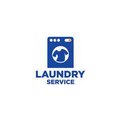 Laundry Service Logo Vector Simple