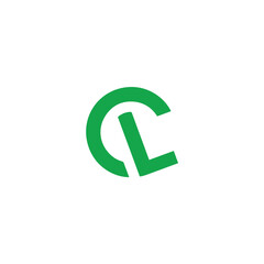 Logo Letter CL Simple Minimalist Modern