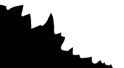 A black stone frame ornament with detailed rocky texture, isolated on transparent PNG background for decorative design use.