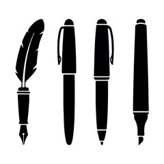 PrinFeather, Fountain, Rollerball Pens, and Markert