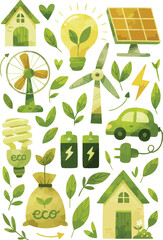 Energy Saving Illustration