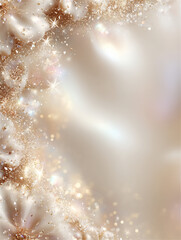 金のキラキラが美しいゴージャスな片側のフレーム背景