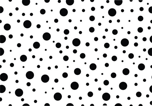 Seamless Halftone polka dot pattern, Random black dots background, Polka Abstract Minimal 
Monochrome Background Vector, Transparent PNG and vector illustration