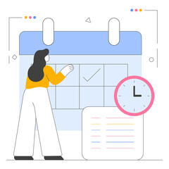 Appointment Schedule File On Transparent Background
