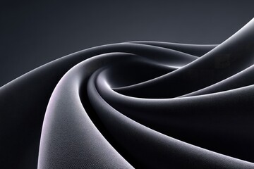 Abstract Fabric Swirling in Dark Background