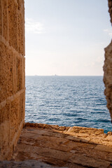 view of the sea from the coast