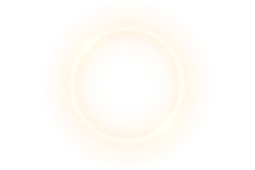 Gold PNG Swirl with Transparent Overlay and Magic Glow on transparent background