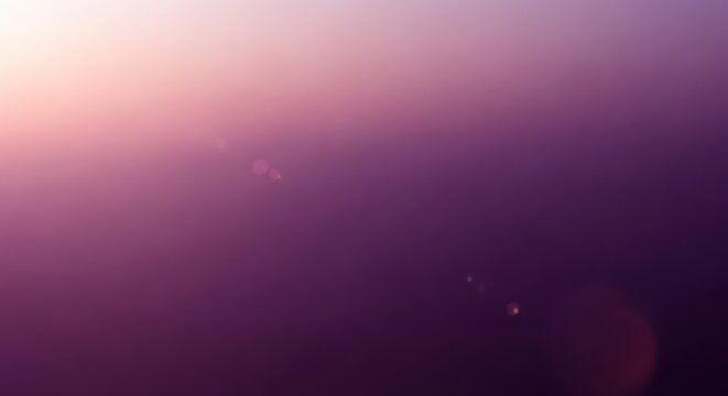 Abstract purple and pink gradient background with subtle lens flare and bokeh effect, soft light transition - Powered by Adobe