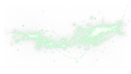 Vibrant Green Sparkle PNG Overlay with Shimmering Effect on transparent background © slavo484