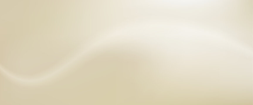Caramel creamy wave gradient background. Neutral sand beige abstract gradation backdrop. Vector nude pale colors wavy bg. Simple tan golden fashion design. Cover soft transition with curved line.