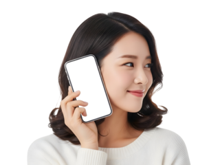 Professional young woman actively uses her smartphone for seamless digital communication embodying modern connectivity and efficient service