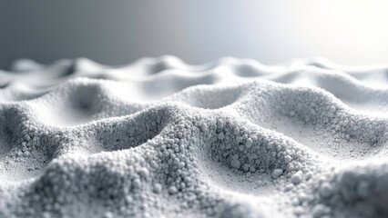 Bright White Sand Pattern Abstract Art Installation Diagram