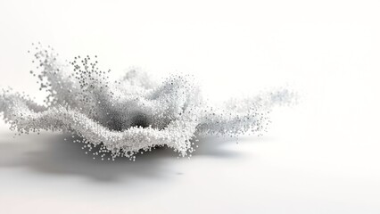 Ball scattering abstract art installation diagram