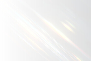 Rainbow crystal light streaks with a lens prism effect