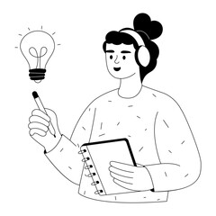 Idea Spark PNG File On Transparent Background	