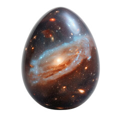 Galaxy Egg Shape isolated on a transparent background