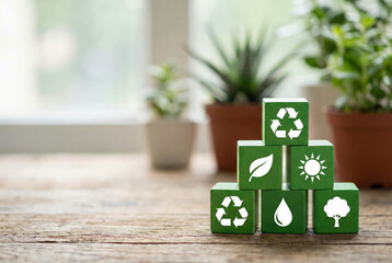 Wooden  letters alphabet, business, concept, toy for AI