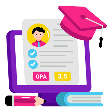 Editable design icon of result sheet 