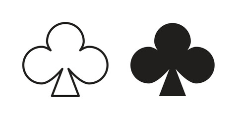 Club icons, Line vector. solid symbol set