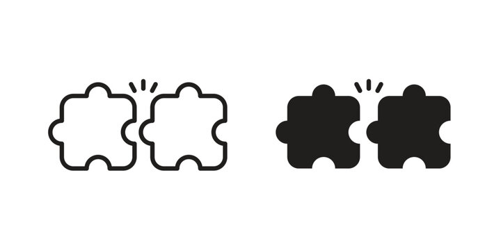 Compatibility icons, Line vector. solid symbol set