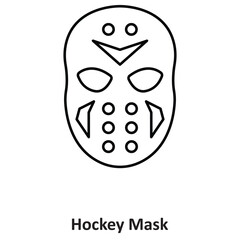 Hockey Mask Vector icon which can easily modify or edit