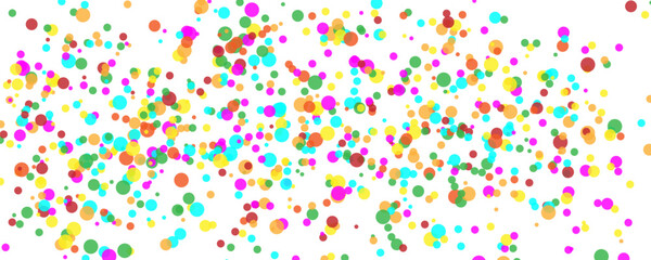 Confetti circles isolated. Round paper party confetti pattern