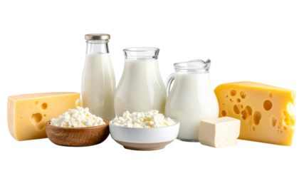 Dairy products PNG Image on a transparent background