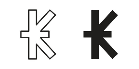 Kip icons, Line vector. solid symbol set